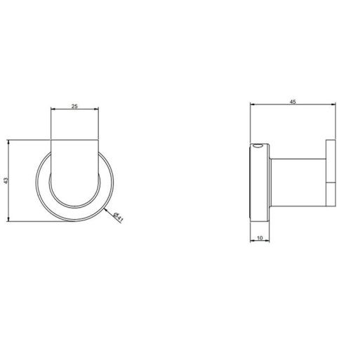 Крючок Gessi Emporio accessories 38921#031 - фото 2