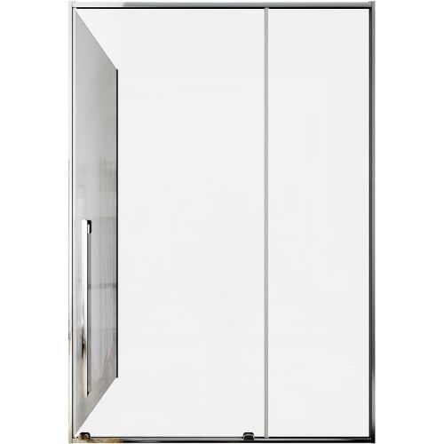 Душевой уголок Allen Brau Fantasy 3.11008.00 + 3.11011.00 140х80 стекло прозрачное профиль хром без поддона - фото 2