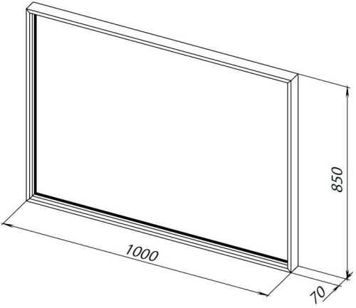 Зеркало с подсветкой Allen Brau Liberty 1.330016.60 100х90 подвесное - фото 4