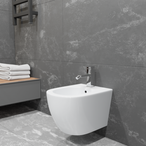 Биде подвесное CHARUS TORRE BIANCA BD700-141W цвет белый - фото 5