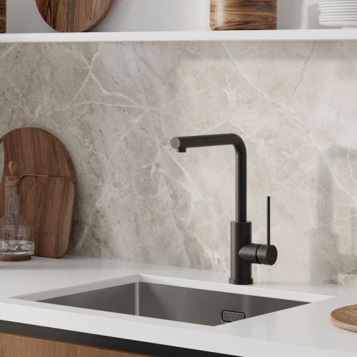 Смеситель для кухни IDDIS Rule RULBLL0i05 на мойку черный - фото 2