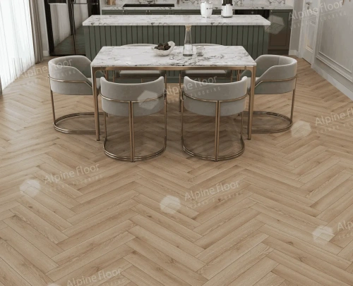 Ламинат Alpine Floor Herringbone 12 Pro New LF106-12 Дуб Артуа толщина 1.2 см 34 класс 606х101 - фото 4