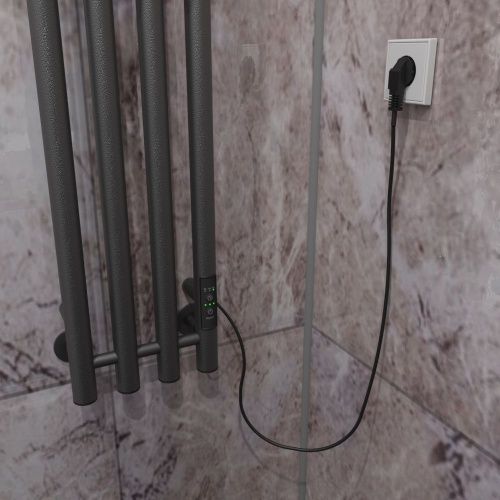 Полотенцесушитель электрический Altasan АргоЛюкс АргоЛюкс12021Г 20х120 серый - фото 4