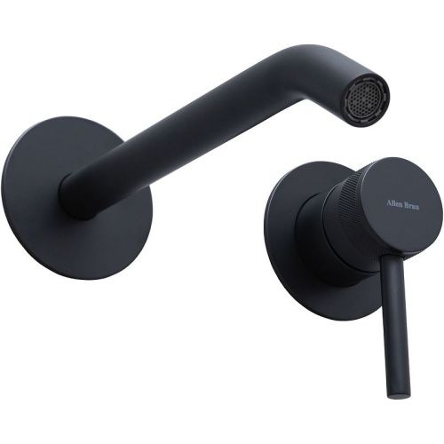 Смеситель для раковины Allen Brau Priority 5.31A03-31 встраиваемый в стену черный - фото 2