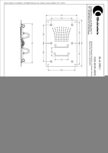Верхний душ Graffio Skin SK231/RO красный - фото 2