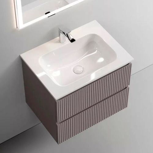 Тумба под раковину Sancos SNOB T SNT60SM 60х40 подвесная цвет бежевый - фото 2