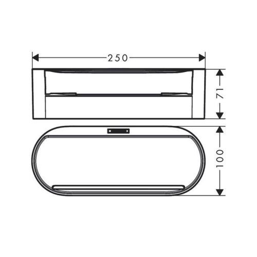 Корзина Hansgrohe WallStoris 27912670 - фото 2