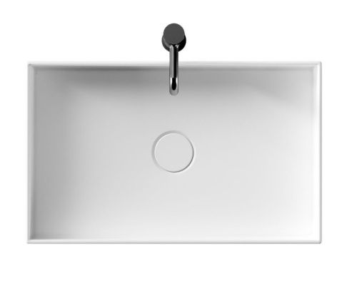 Раковина керамическая Alice Hide 31130101 60х40 накладная цвет белый без отверстий под смеситель