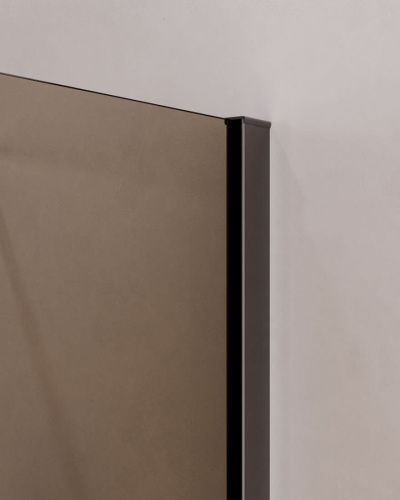 Душевой уголок Cezares SLIDER SLIDER-AH-1-80-90/100-BR-GM 90х80 стекло тонированное профиль оружейная сталь без поддона - фото 2