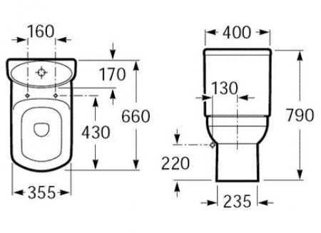 Бачок для унитаза Roca Dama senso 7341517000