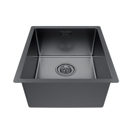 Кухонная мойка Paulmark LASSAN 38 UNI LA38-GM 40х35 цвет серый поверхность матовая