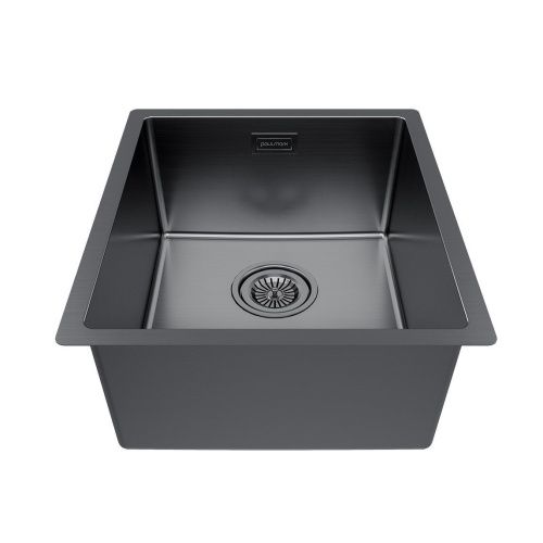 Кухонная мойка Paulmark LASSAN 38 UNI LA38-GM 40х35 цвет серый поверхность матовая - фото 2