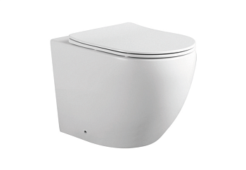 Унитаз приставной Aquatek ЕВРОПА AQ1902-00 белый с сиденьем микролифт безободковый каскадный смыв