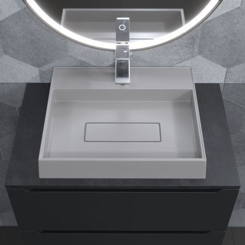 Раковина из искусственного камня Uperwood Tanos Quartz 291030048 50х40 накладная цвет белый - фото 4