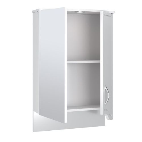 Зеркало-шкаф Runo Севилья 00000000799 50х80 подвесной цвет белый - фото 2