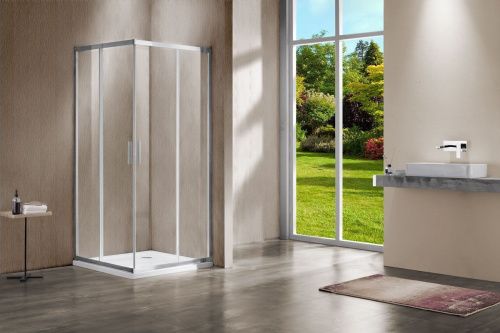 Душевой уголок Vincea Garda VSS-1G900CL 90х90 стекло прозрачное профиль хром без поддона - фото 2