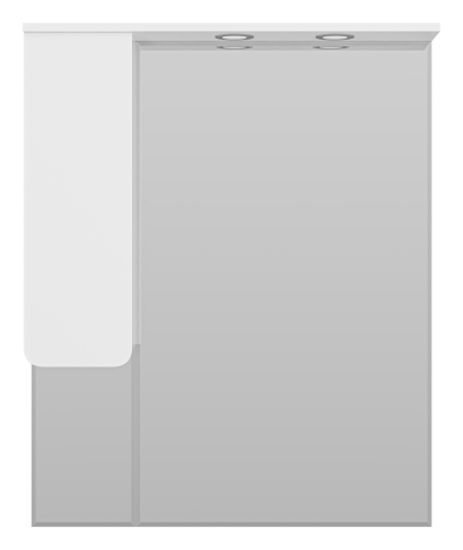 Зеркало-шкаф Misty Чегет П-Чег-02085-01Л 80х100 подвесной цвет белый - фото 2