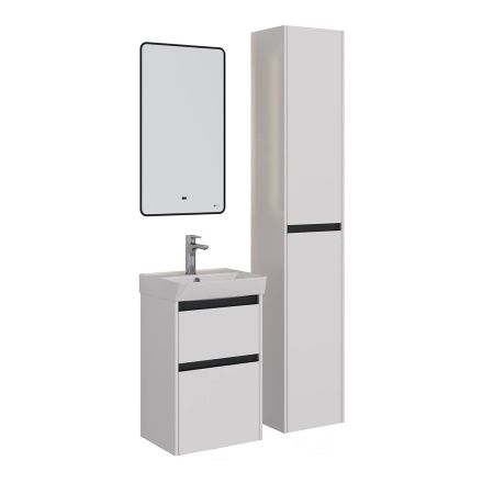 Тумба под раковину LeMark Combi LM03C45T-black 40х30 напольная цвет белый