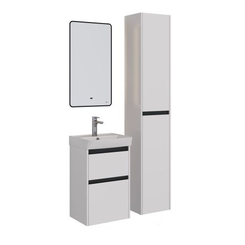 Зеркало LeMark Mioblack LM45ZM-black 50х80 подвесное - фото 5