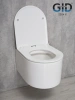 Унитаз подвесной Gid Concavo 62233Y белый с сиденьем микролифт безободковый смыв торнадо