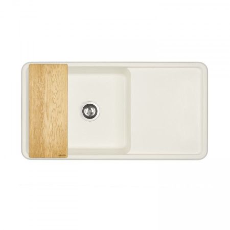 Кухонная мойка Aquaton Беллис 1A725132BS240 95х50 цвет белый