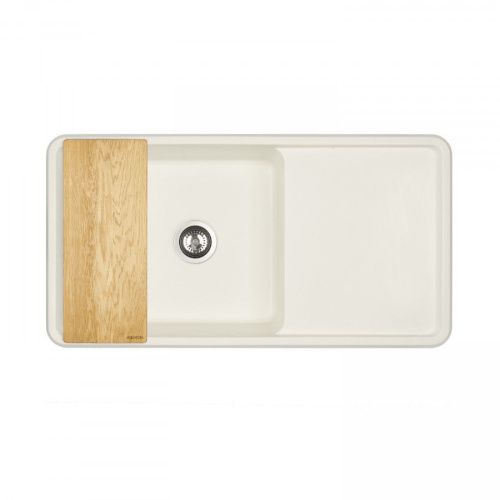 Кухонная мойка Aquaton Беллис 1A725132BS240 95х50 цвет белый - фото 2