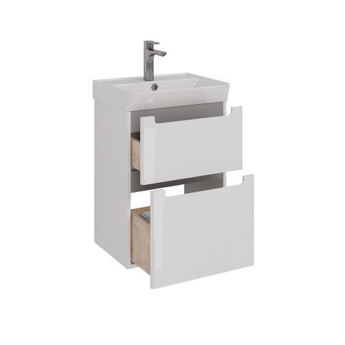 Тумба под раковину LeMark Buno LM04B50T 50х40 напольная цвет белый - фото 2