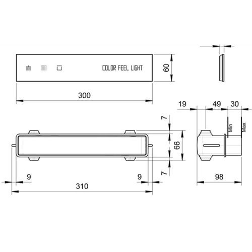 Внутренняя часть панели управления Fantini Acquadolce 69 00 L101A - фото 2