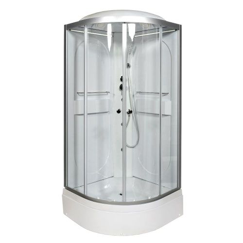 Душевая кабина AvaCan L510LED+GM 100х100 четверть круга с крышей ориентация универсальная - фото 3