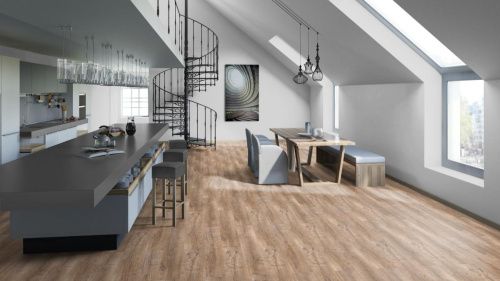 Ламинат Tarkett Estetica 933 Дуб Эффект светло-коричневый Т028093 толщина 0,9 см 33 класс 1292х194 - фото 3