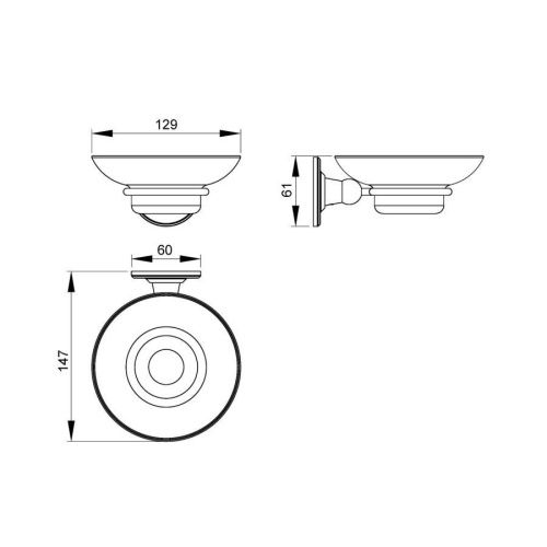 Мыльница Timo Nelson 150021/00 - фото 2