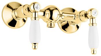 Смеситель для душа Emmevi Deco Ceramic 121002/OR настенный золото