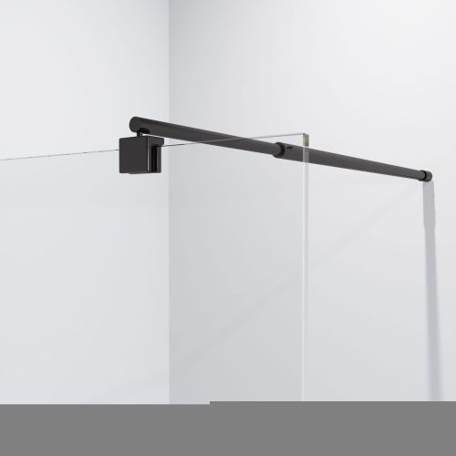 Душевая перегородка Niagara Eco NG-551-90BLACK 90х190 стекло прозрачное профиль черный - фото 4