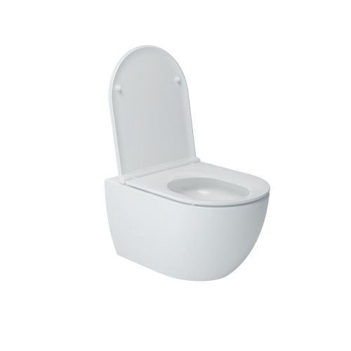 Унитаз подвесной Art&Max Bari AM823-V/SC белый с сиденьем микролифт смыв торнадо - фото 4