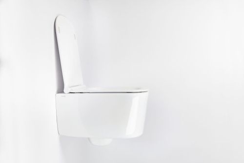 Чаша унитаза подвесная Galassia Meg11Pro 5486 цвет белый без сиденья безободковая каскадный смыв - фото 3