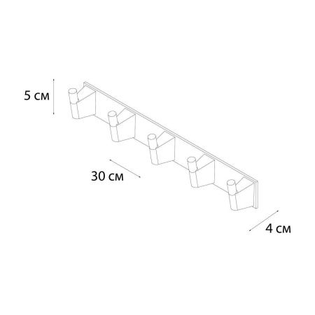 Крючок для ванной Fixsen Trend gold FX-99005-5