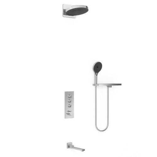 Душевая система Vincea VSFW-433TI1RCH встраиваемая в стену цвет хром с термостатом - фото 2