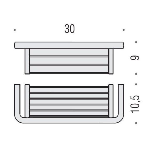 Полка Colombo Lulu B6232.CR - фото 2