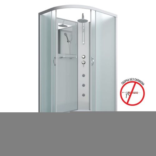 Душевая кабина Niagara Classic 23101424RBKTG 120х80 асимметричная без крыши ориентация правая - фото 2