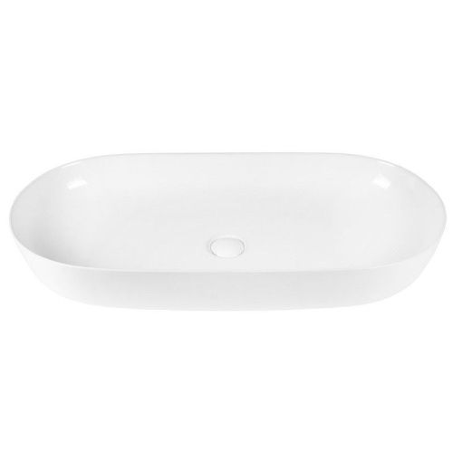 Раковина из сантехнического фарфора Bond Oval S51-800 80х40 накладная цвет белый без отверстий под смеситель - фото 2