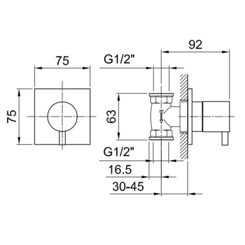 Внутренняя часть запорного вентиля Fantini Nostromo 19 00 4035A - фото 2