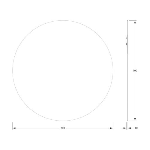 Зеркало Evoform Colora BY 0453 70х70 подвесное - фото 2