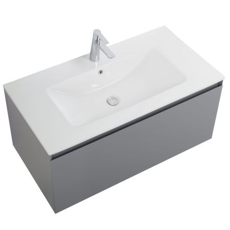 Тумба под раковину Art&Max Latina AM-Latina-1000-1C-SO-GM 100х50 подвесная цвет серый