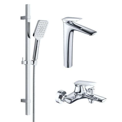 Душевая стойка Bond Cube B03-5700 настенная цвет хром