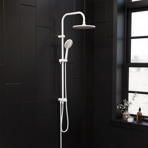 Душевая стойка Damixa Jupiter 977000200 настенная цвет белый