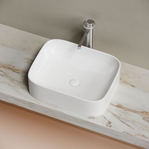 Раковина из сантехнического фарфора Ceramica Nova ELEMENT CN6052 50х40 накладная цвет белый без отверстий под смеситель - фото 5