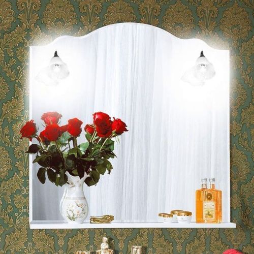 Зеркало-шкаф Бриклаер Анна 4627125411380 90х90 подвесной цвет белый - фото 2