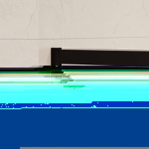 Душевая перегородка RGW Walk In 35102190-84 90х200 стекло с рисунком профиль черный - фото 4