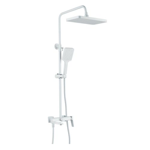 Душевая стойка Raffine F3699C настенная цвет белый - фото 2