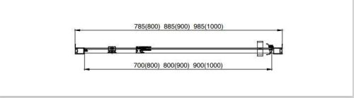 Душевая дверь Aquatek АРИЯ AQ ARI PI 10020CH 100х200 стекло прозрачное профиль хром - фото 5